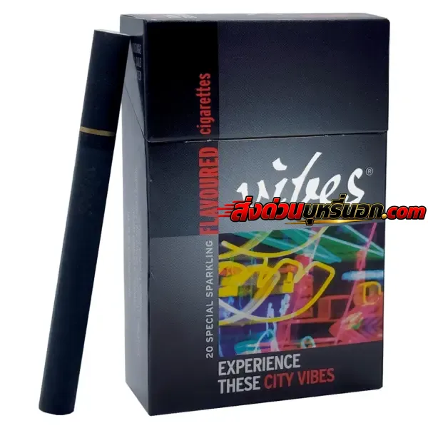 บุหรี่นอก Vibes City ไว้เบส ช็อคโกแลต ส่งด่วน